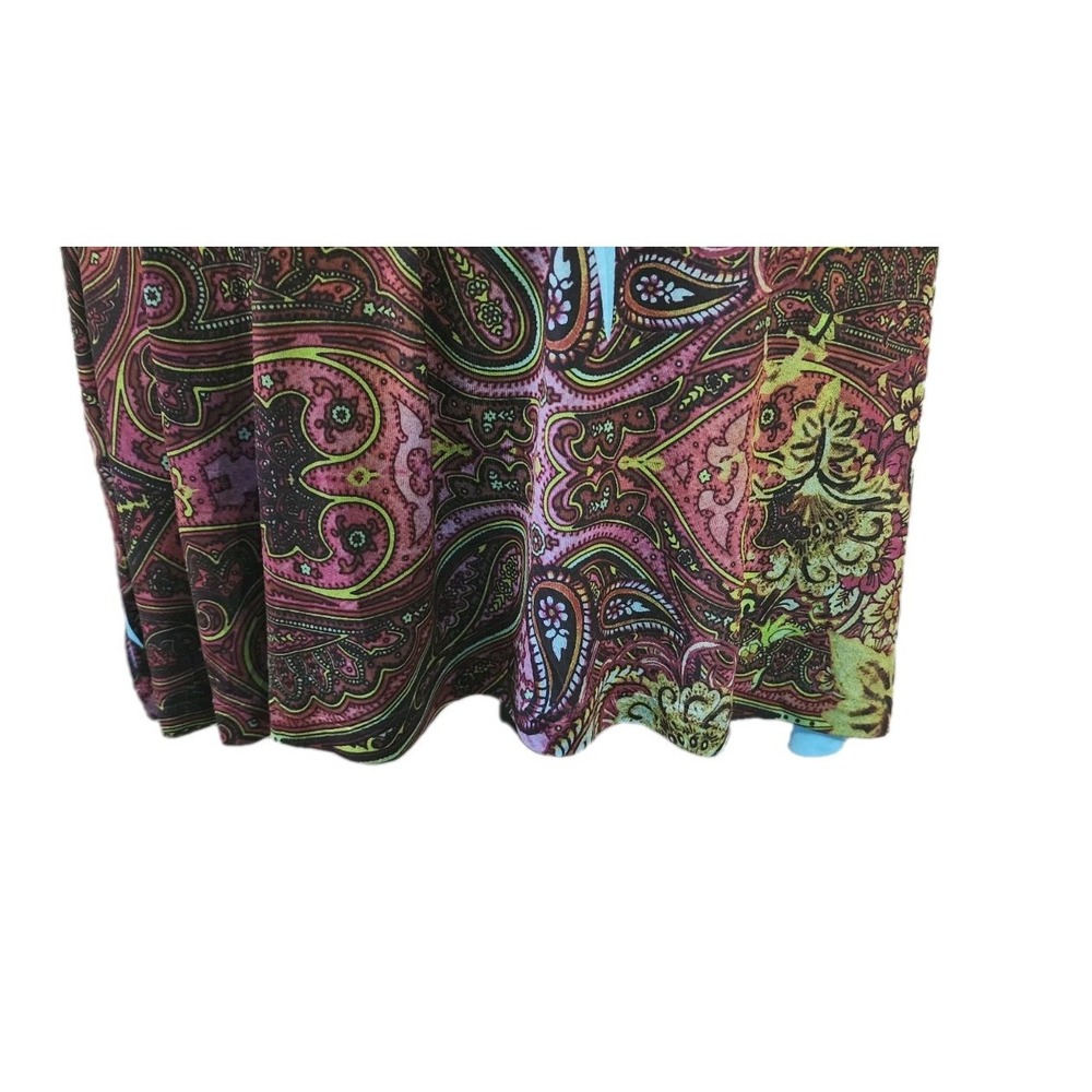 APT 9 Womens Multicol Top  Dress Tattoo Print V Neckline 3/4 Sleeve Size  Medium - Picture 16 of 16